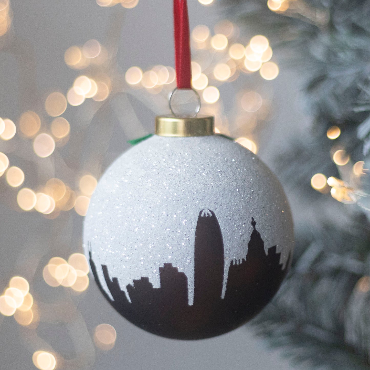 GLASS BAUBLE: Christmas Pudding