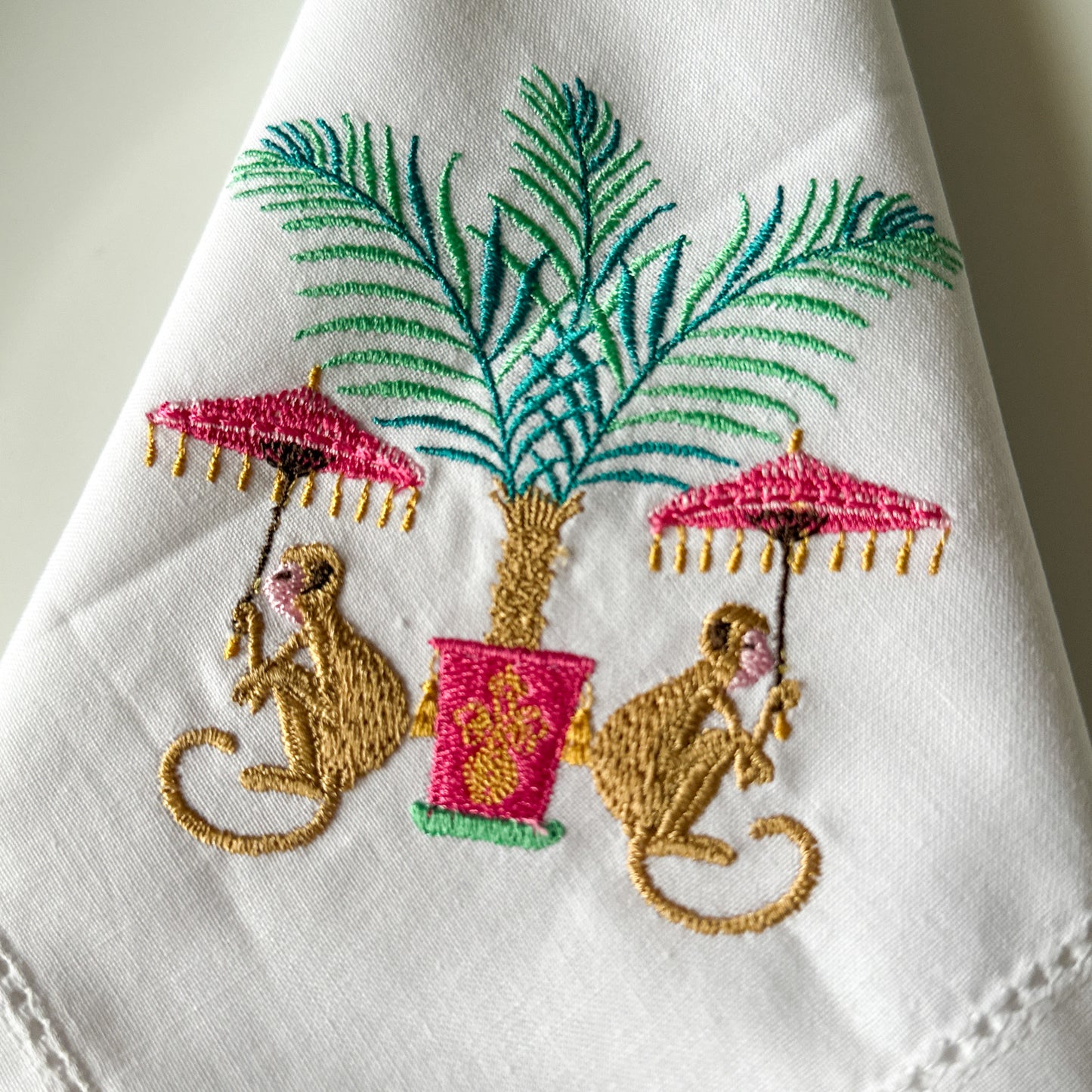 100% COTTON NAPKIN 4PC SET: Oriental Oasis
