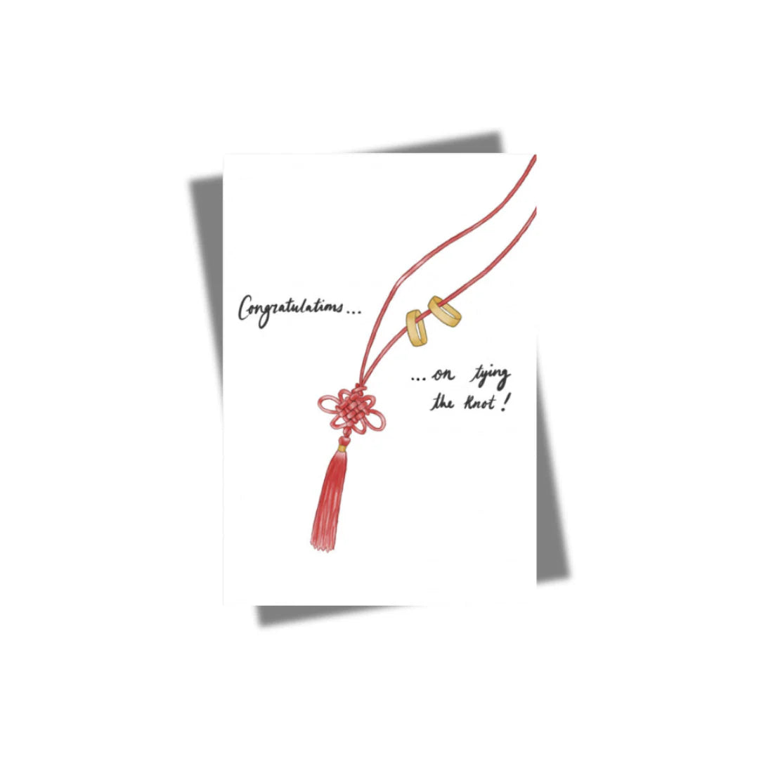 GREETING CARD: Congratulations On Tying The Knot (Wedding)