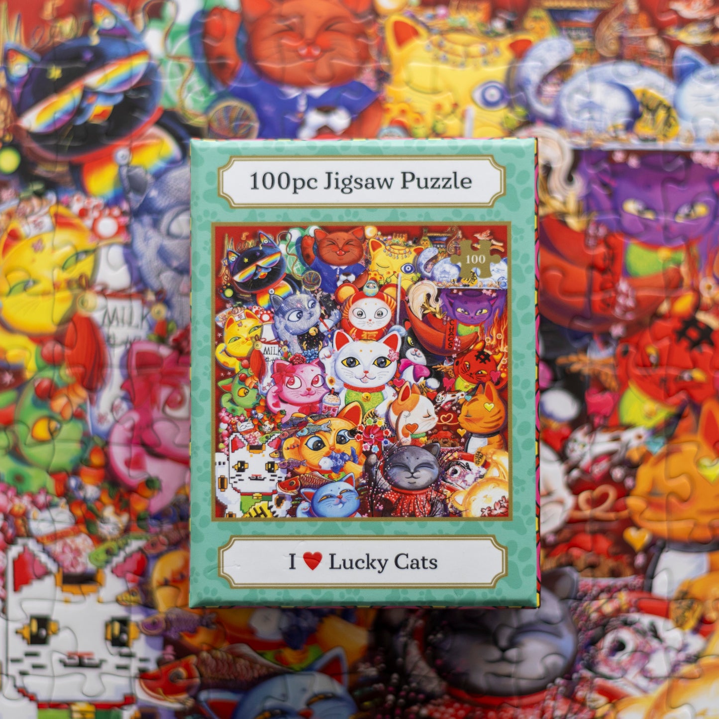 100pc PUZZLE: I ❤️ Lucky Cats