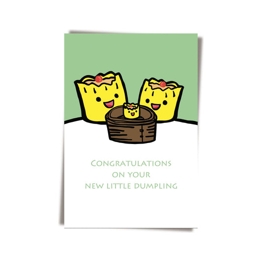 GREETING CARD: Congratulations on Your New Little Dumpling