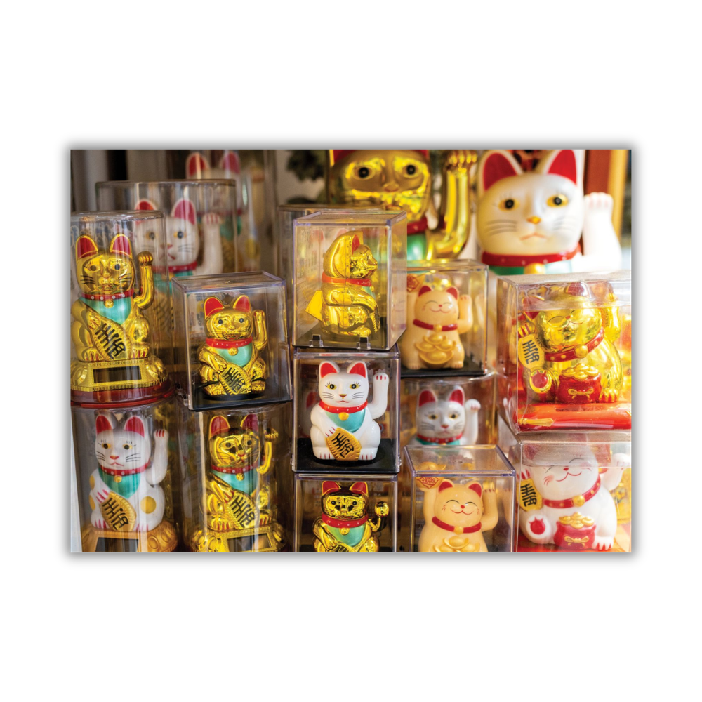 LUXURY DOUBLE-SIDED 1000pc PUZZLE: Symbols of Good Fortune