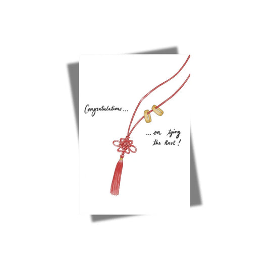 GREETING CARD: Congratulations On Tying The Knot (Wedding)