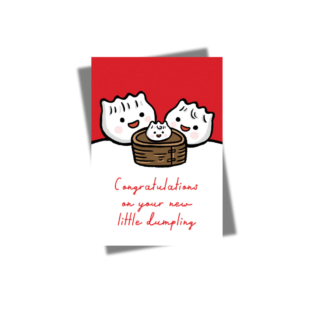 GREETING CARD: Congratulations On Your New Little Dumpling (New Baby)