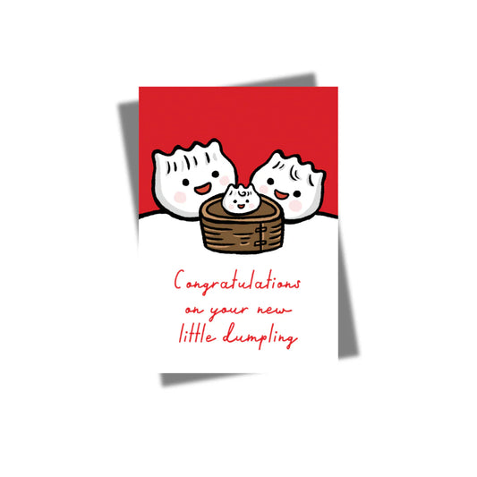 GREETING CARD: Congratulations On Your New Little Dumpling (New Baby)