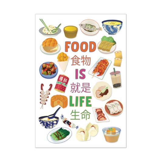 TEA TOWEL - Food Icons