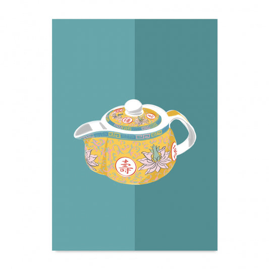GREETING CARD: Teapot