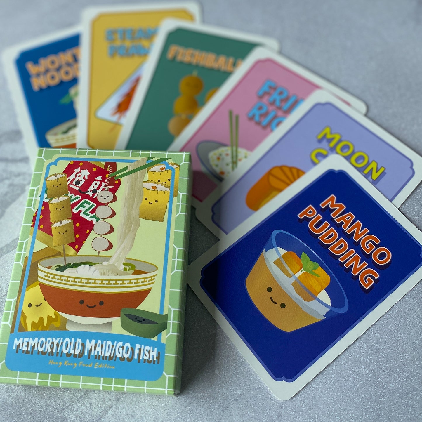 CARD GAME: Memory / Go Fish / Old Maid- Food Edition