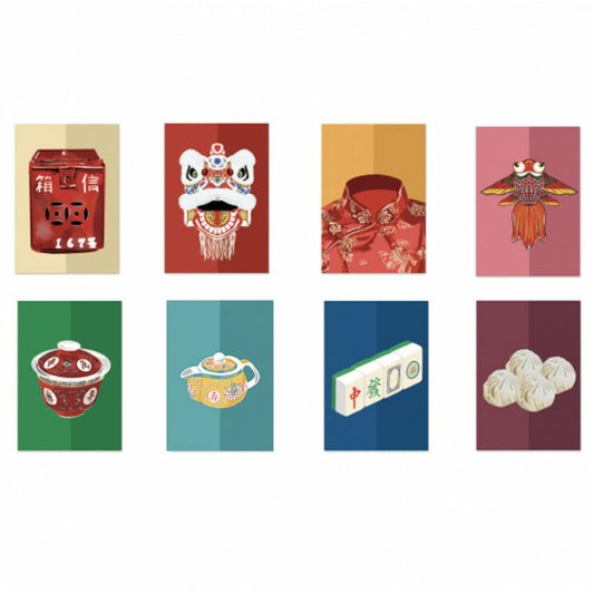 GREETING CARDS PACK of 8 - Unforgettable Hong Kong